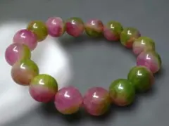 ✴️希少✴️美品✴️バイカラー ウォーターメロントルマリン　ブレスレット　天然石