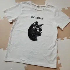 黒猫プリント Tシャツ♡コットン100%♡Lサイズ