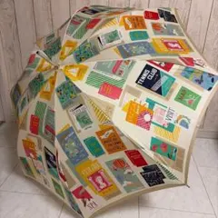 【新品未使用】kate spade new york 長傘 雨傘 イラスト 総柄