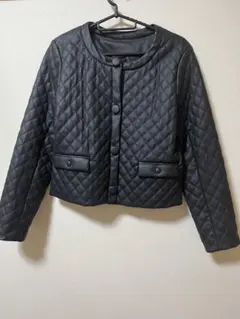 フェンネル ノーカラーレザージャケット サイズ38