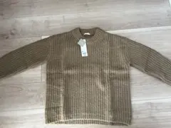 トップス　レディース服 ニット　セーター　ブラウン　冬服