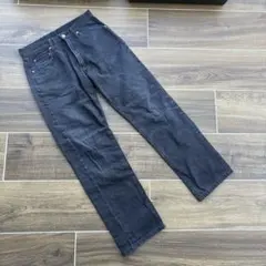 BEAMS ダークグレー ストレートジーンズ コットン100%