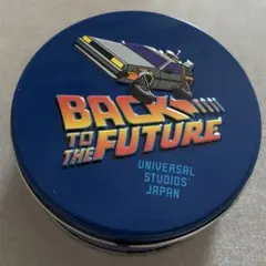 【激レア】当時品usj バックトゥザフューチャー 缶　ユニバ 入れ物 デロリアン