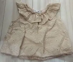 ZARA 刺繍フリルトップス 9-12ヶ月　80cm