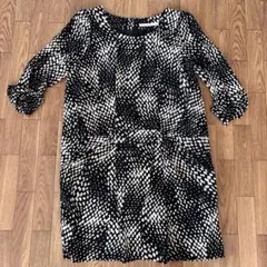 LUCA/LADY LUCK LUCAワンピース　ドット柄　総柄リボン七分袖ルカのサムネイル