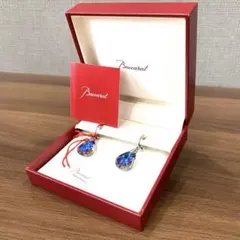【箱タグ付き】Baccarat バカラ スカラベブルー イヤリング　925のサムネイル