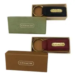 K320-83 COACH コーチ チャーム ハングタグ キーリング 2点