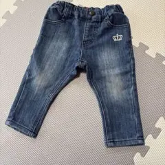 BABY DOLL デニムパンツ 80cm クラウン刺繍