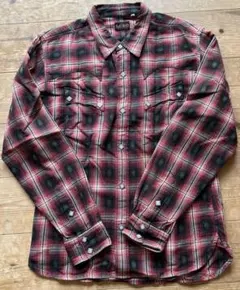 38 フラットヘッド 長袖 ウエスタンシャツ CW-44W ネイティブ柄 日本製