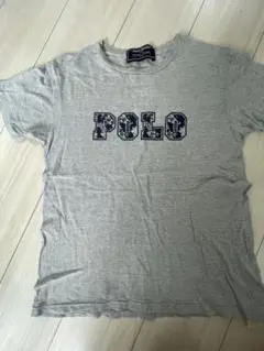 【ポロスポーツ】Tシャツ ポロ　グレー ハイビスカス　アロハ