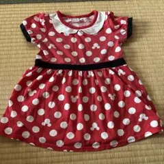 美品‼️95センチ　Disney ミニーマウス ドット柄 ワンピース　イベント