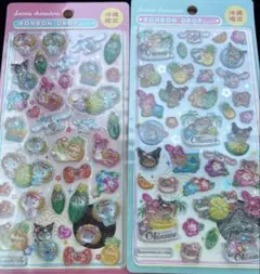サンリオキャラクターズ 沖縄限定 ボンボンドロップシール 2種セット