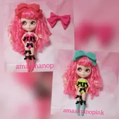 438 444 アイシードール アウトフィット【2セット】ピンクイエロー