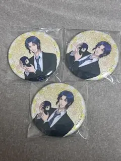 テニプリ　幸村精市　おきぬい　オーロラブロッキー　グリッター缶バッジ テニプリ 幸村精市 おきぬい オーロラブロッキー グリッター缶バッジ