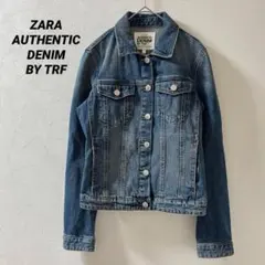 【良品】　ZARA ダークブルー　デニム　ジャケット　羽織り　上着