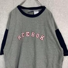 REEBOK リーボック　リンガーネック　半袖　Tシャツ　古着　XL