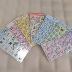ダイソー　ぷくっとシール　サンリオ　7枚セット