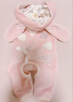 【美品】　クレイジーブー　うさぎ　ロンパース　ピンク　うさ耳　つなぎ