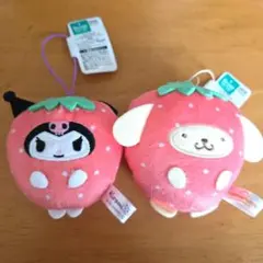 サンリオキャラクターズ　着ぐるみマスコット　ポムポムプリン　クロミちゃん