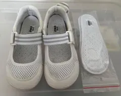 IFME イフミ上履き19cm メッシュマジックテープ 記名なし インソール付き