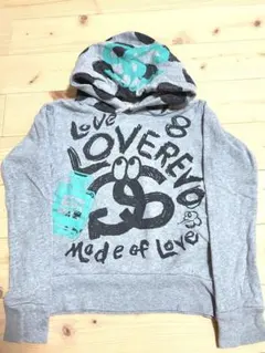 グラグラ　LOVEREVOLUTIONラブレボリューション　ロゴパーカー 130のサムネイル