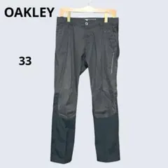 OAKLEY オークリー パンツ 33 グレーブラック 切替 ストレッチ ゴルフ