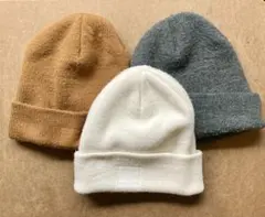 【Carhartt】USA製 ニットキャップ 3個セット タグ無し