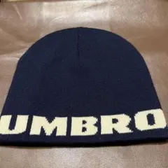UMBRO ニット帽 ネイビー ロゴ刺繍