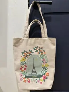 フランス土産PARIS エッフェル塔 キャンバス トートバッグ