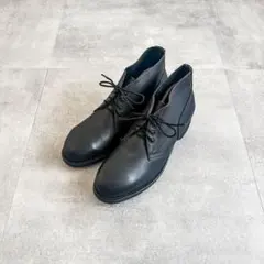 デッドストック NOS 90s US NAVY ブラック レザー チャッカブーツ