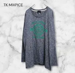 THE SHOP TK MIXPICE 英字プリント 数字刺繍 長袖カットソーのサムネイル