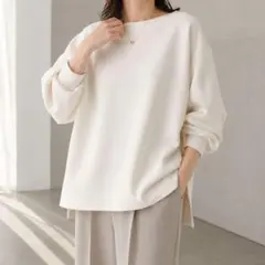 極美品✨️MEER. ダンボールニット プルオーバー ホワイト 日本製 
