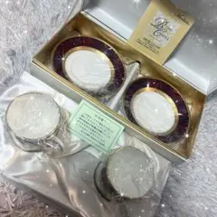 <限定値下げ中>【新品】ノリタケ ボーンチャイナ レッド カップ&ソーサー ペア