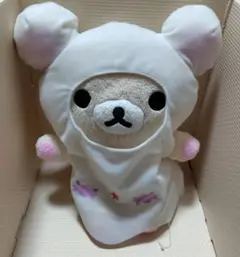 フード付きコリラックマのぬいぐるみ 約20cm