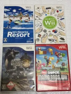 ⭐️24時間以内発送⭐️ Wiiソフトまとめ売り　4本セット　モンハン　スポーツ