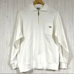 FREAK'S STORE タウンクラフト　白　s ハーフジップ　スウェット　春のサムネイル
