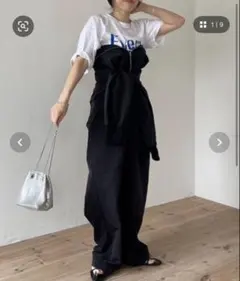 Wee9s/ウィークス ハイネックハーフジップ撥水ナイロンオールインワン　フリーのサムネイル