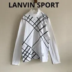 LANVIN SPORT 長袖ハイネックシャツ　ラインストーン　ロゴ　ゴルフのサムネイル