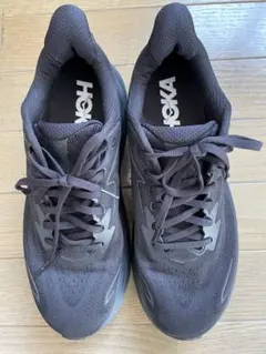 【超美品】HOKA クリフトン10レギュラー　ブラックシューズ