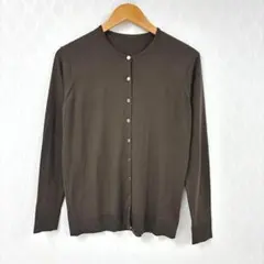 試着のみ DeuxiemecClasse FF30クルーネックカーディガングレー Deuxieme Classe（ドゥーズィエムクラス）の「*FF30 クルーネック