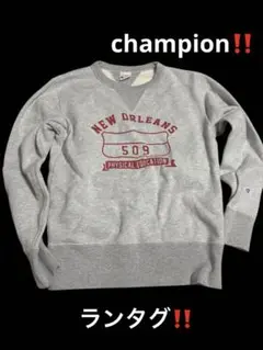 Champion 50s ランナーズタグスウェット 墨グレー　フェード 2025年最新】チャンピオン ランタグ スウェットの人気アイテム