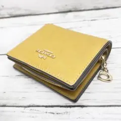 COACH コーチ 2つ折り財布 ライトブラウン レザー