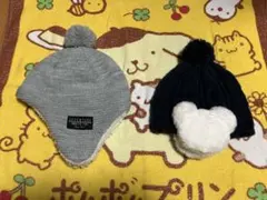 ニット帽 毛糸の帽子 冬物 2枚セット