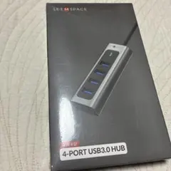 4-PORT USB3.0 HUB PC周辺機器 ハブ 高速転送 軽量 アルミ製