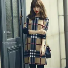 入手困難！こじはる着用 大人気完売商品★tocco 英国チェックワンピース