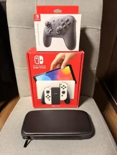Switch 有機ELモデル ホワイト & Proコントローラー & 純正ケース