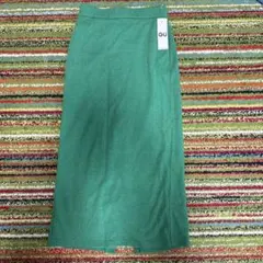GU グリーン ロングスカート Mサイズ