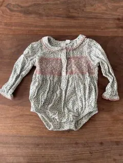 little cotton clothes 花柄ロンパース