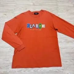 XLARGE オレンジ ロングスリーブ Tシャツ