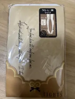 tutuanna タトゥー風タイツ M-L 20デニール